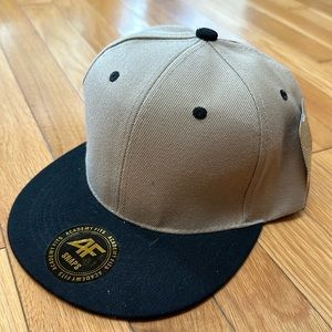 Black & Tan Blank Snap Back Hats (multiples)